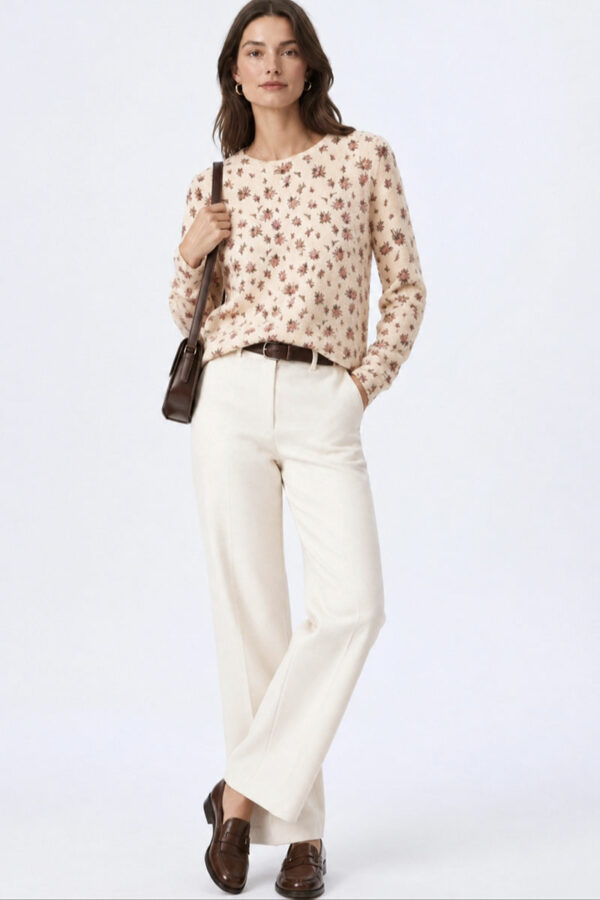 Ropa 100 Jersey manga larga estampado beige Iker