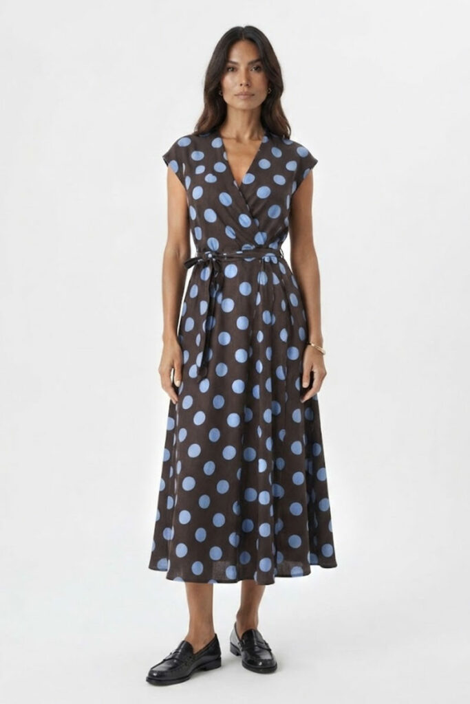 Vestido-largo-de-lunares-marron-Yorick
