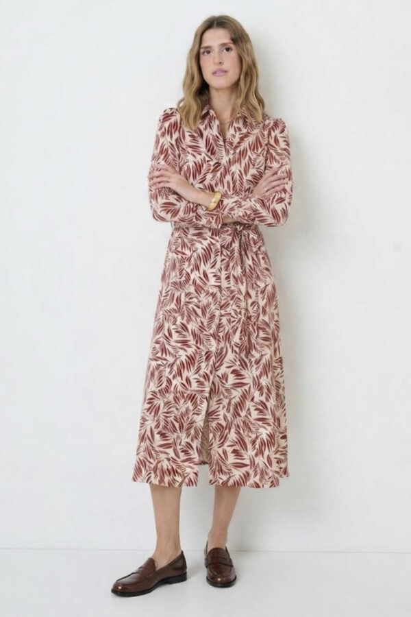 Vestido-manga-larga-estampado-teja-Nino