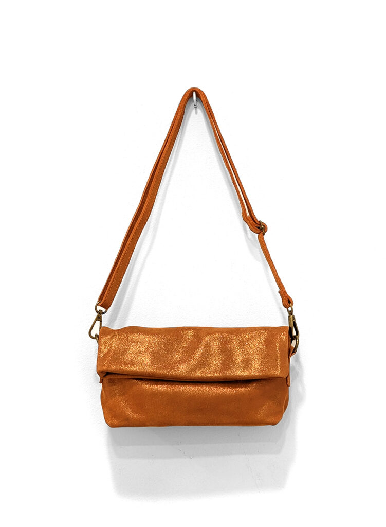 Bolso de cuero naranja Cayenne