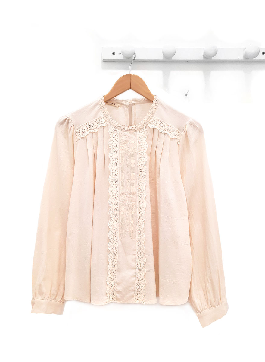 Camisa de manga larga cruda Gisela