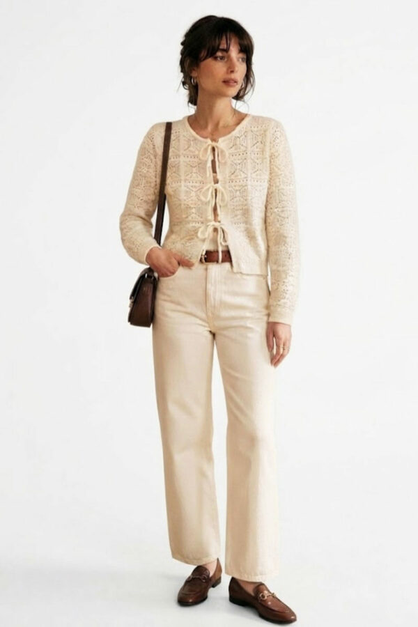 Ropa 48 Chaqueta-managa-larga-calada-crudo-Lucia