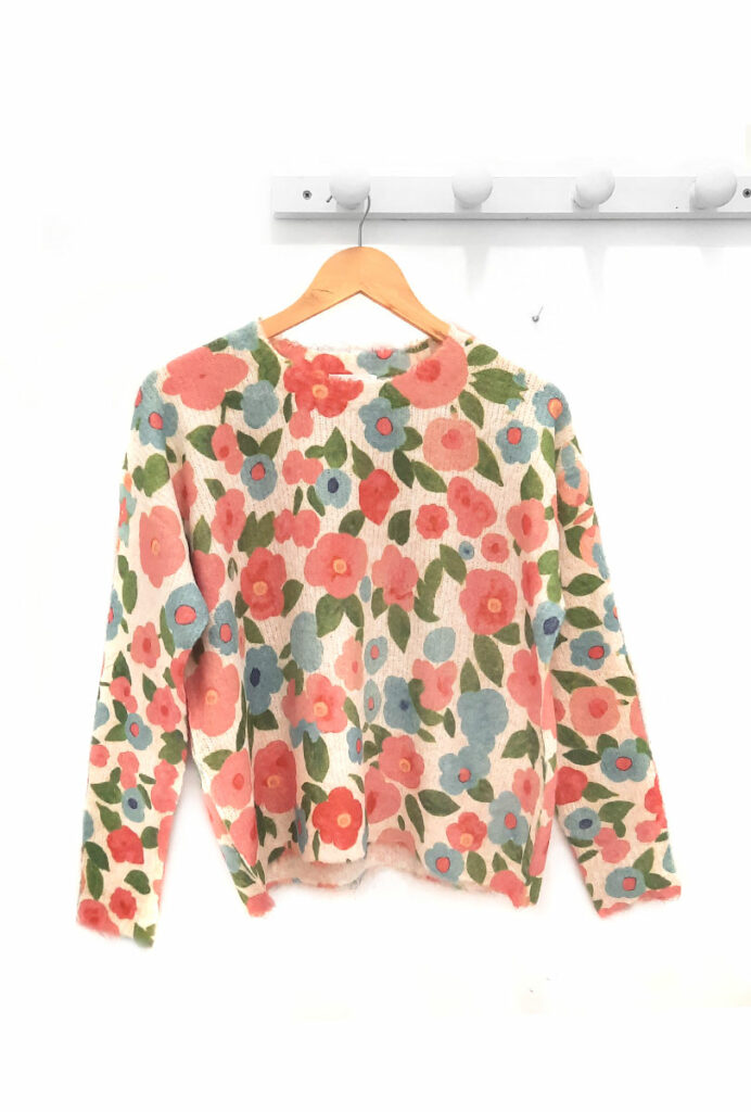Jersey de manga larga estampado de flores Milo