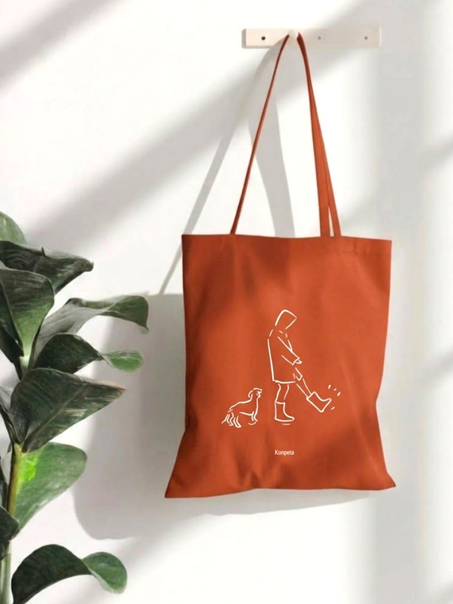 Totebag Txakurra eta katiuskak